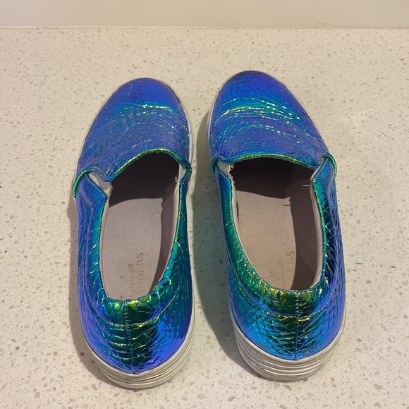 Joshua Sanders Green Vipera Nera Dkate shoes sz 40 - Picture 5 of 7